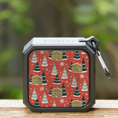 Winter Snowy Pine Wonderland Bluetooth Speaker