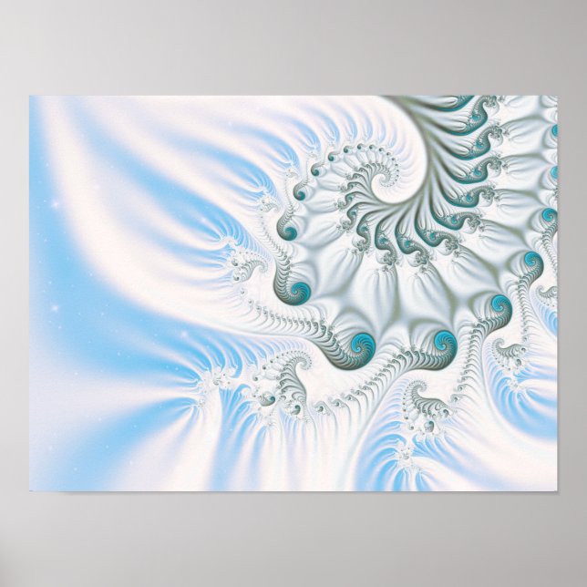 Winter Snowy Spiral Poster (Front)