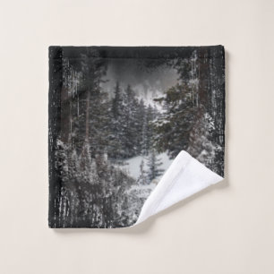 Winter Snowy Trees Snowy Forest Bath Towel