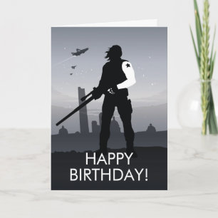 Winter Soldier Heroic Silhouette Card