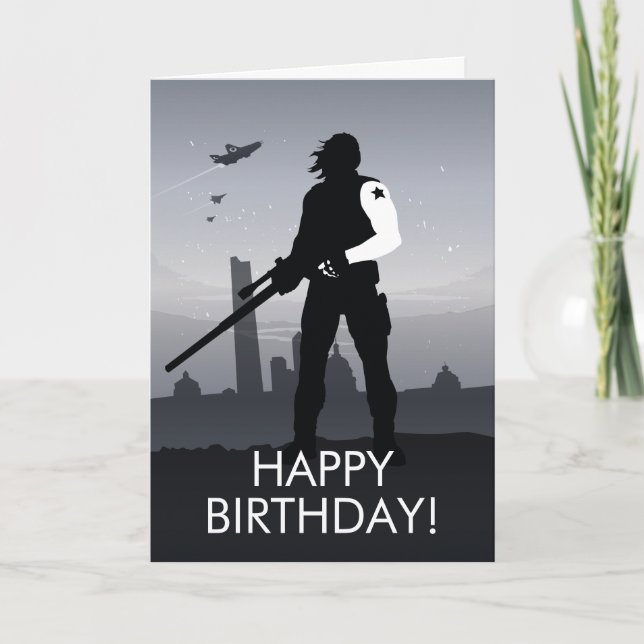 Winter Soldier Heroic Silhouette Card (Front)