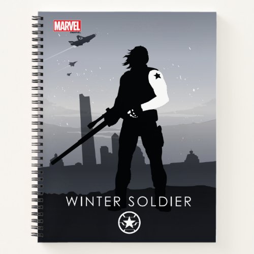 Winter Soldier Heroic Silhouette Notebook