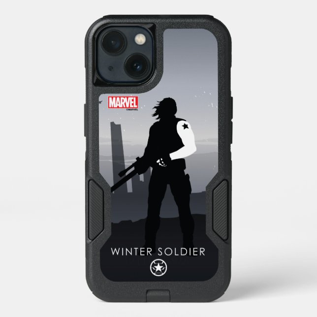 Winter Soldier Heroic Silhouette Otterbox iPhone Case (Back)