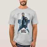 Winter Soldier Worn Star Poster T-Shirt