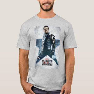 Winter Soldier Worn Star Poster T-Shirt