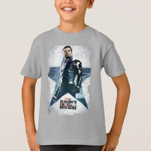 Winter Soldier Worn Star Poster T-Shirt
