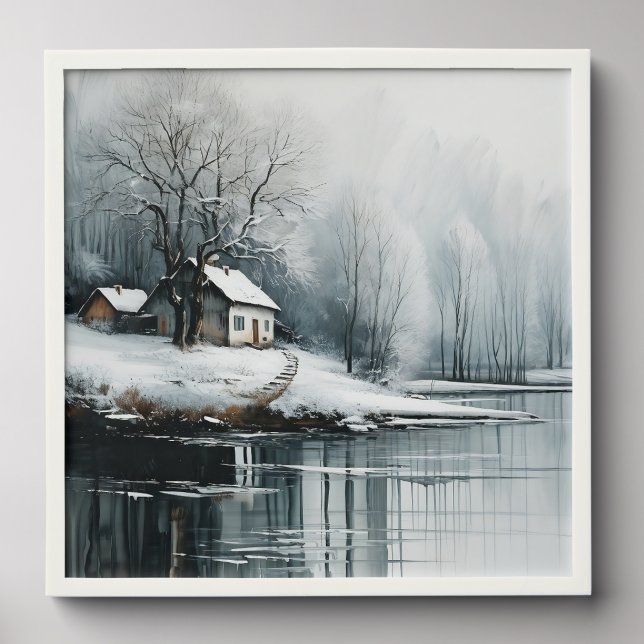 Winter Solitude: Landscape - Peel And Stick Photo Tile (Front Set)