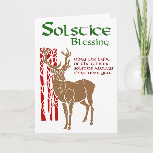 Winter Solstice Blessing Holiday Card