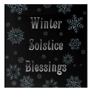 Winter Solstice Blessings Acrylic Print