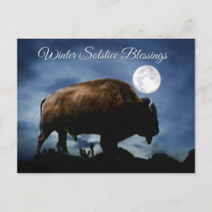 Winter Solstice Blessings Buffalo Postcards