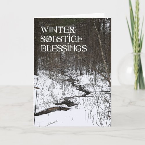 Winter Solstice Blessings Card