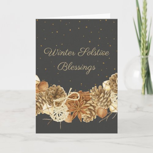 Winter Solstice Blessings Sabbat Greeting Card