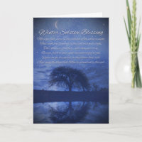 Winter Solstice Blessings with Moon and Oak Tree