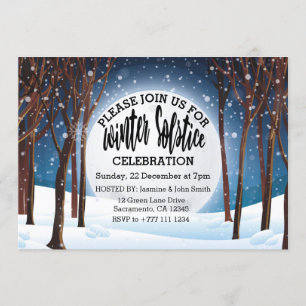 Winter Solstice Celebration Invitation