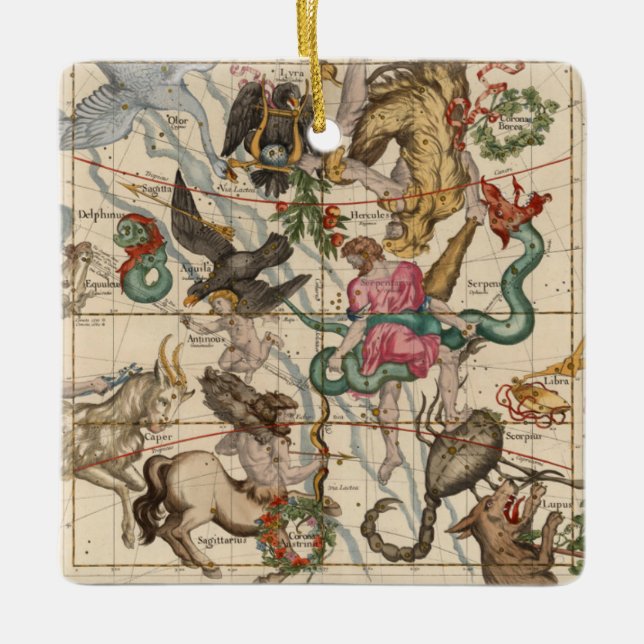 Winter Solstice Ceramic Ornament (Front)