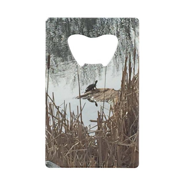 Winter Solstice Credit Card Bottle Opener (Front)
