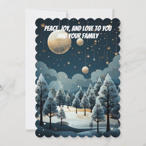 Winter Solstice Dreamscape Holiday Card