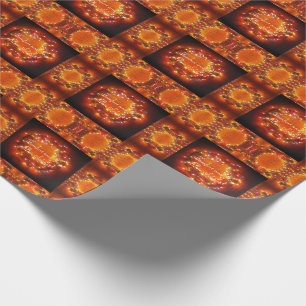 Winter Solstice Faery Lights Wreath Wrapping Paper