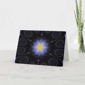 Winter Solstice Fractal Holiday Card