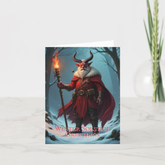 Winter Solstice Greeting Card Tiefling