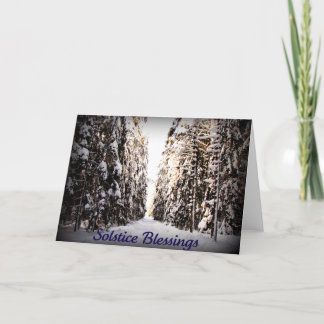 Winter Solstice Greetings Holiday Card
