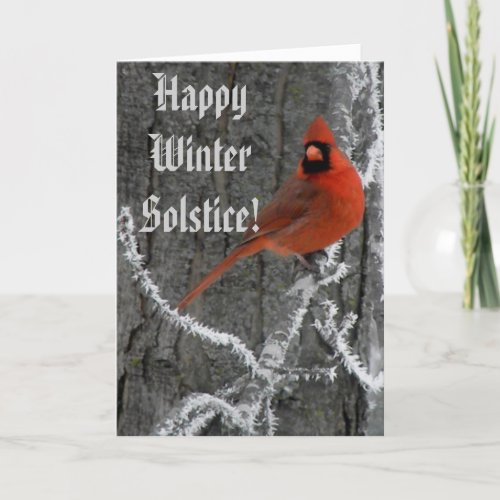 Winter Solstice Greetings Holiday Card