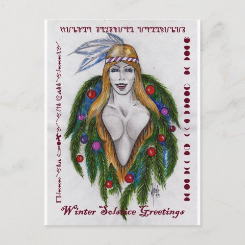 Winter Solstice Greetings Postcard