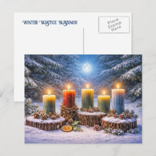 Winter Solstice Holiday Postcard