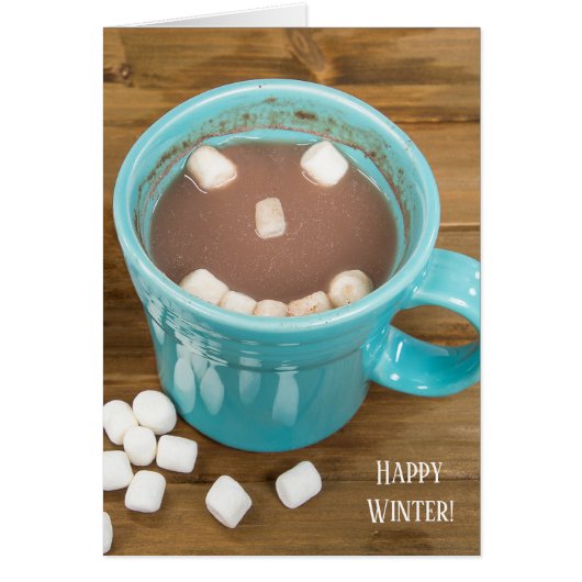 winter solstice hot cocoa drink cards (Front)