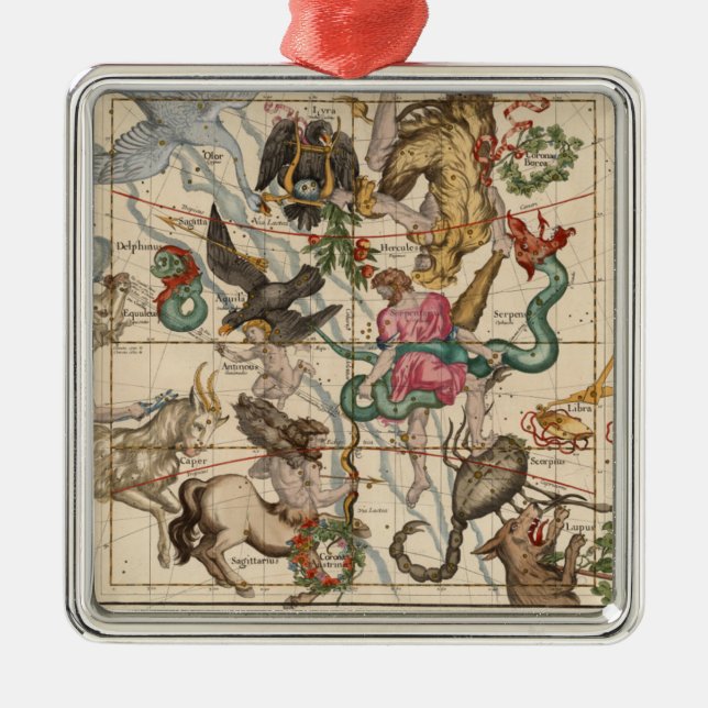 Winter Solstice Metal Ornament (Front)