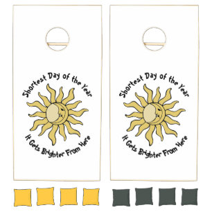 Winter Solstice Poem Cornhole Set
