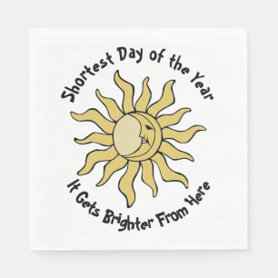 Winter Solstice Poem Napkins