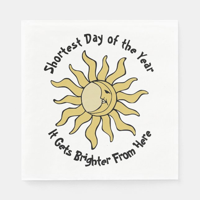 Winter Solstice Poem Napkins (Front)