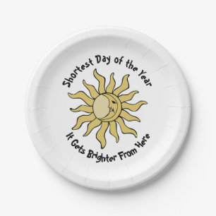 Winter Solstice Poem Paper Plates