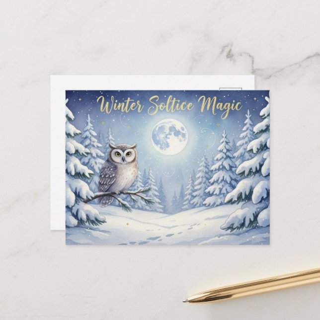 Winter Solstice Postcard (Front/Back In Situ)