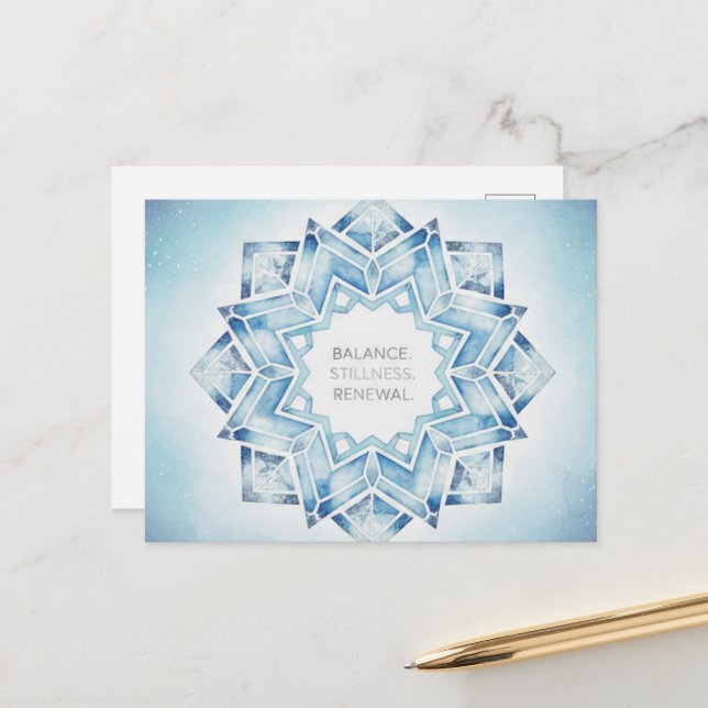 Winter Solstice Postcard (Front/Back In Situ)