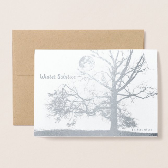 Winter Solstice:  Prospect Park-holiday Foil Card (Front With Envelope)