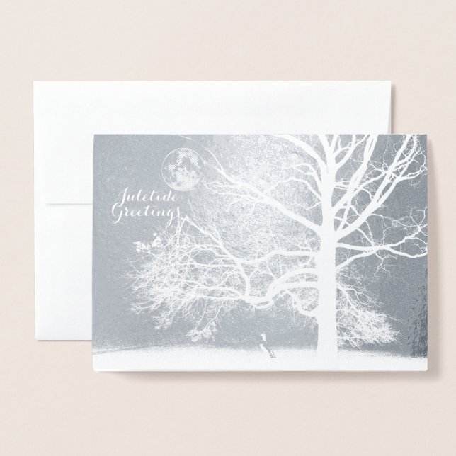 Winter Solstice:  Prospect Park-Holiday Foil Card (Front With Envelope)
