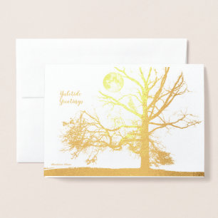 Winter Solstice: Prospect Park, NY--holiday Foil Card