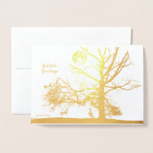 Winter Solstice: Prospect Park, NY--holiday Foil Card