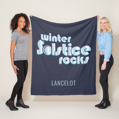 Winter Solstice Rocks Midwinter Novelty Fleece Blanket