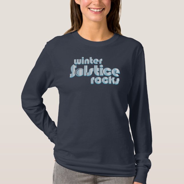 Winter Solstice Rocks Midwinter Novelty T-Shirt (Front)