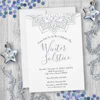 Winter solstice & christmas border on parchment paper with snow