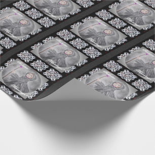 Winter Solstice Snow Maker Witch Pagan Wrapping Paper