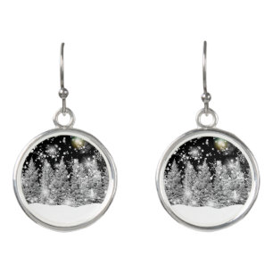 Winter Solstice Snowfall Earrings