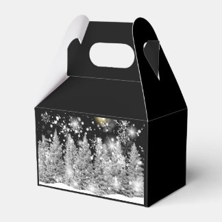 Winter Solstice Snowfall Favor Boxes