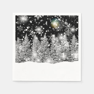 Winter Solstice Snowfall  Napkins