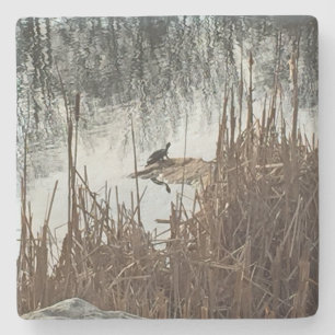 Winter Solstice Stone Coaster