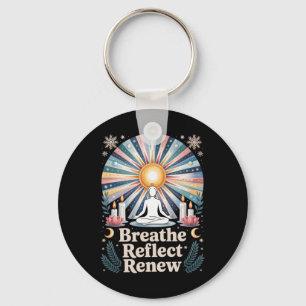 Winter Solstice, Sun Rebirth, Pagan Yule Wiccan Ce Keychain