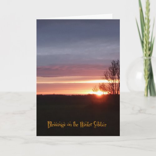 Winter Solstice sunrise Card